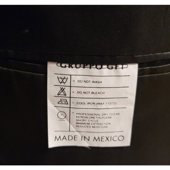 CALVIN KLEIN 41R MEN SPORT COAT BLACK WOOL THREE-BUTTON CORDUROY PATTERN B529 - Picture 9 of 11